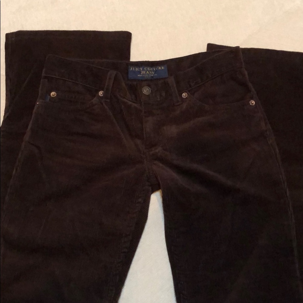 Juicy Couture brown corduroy bootcut pants sz 26
